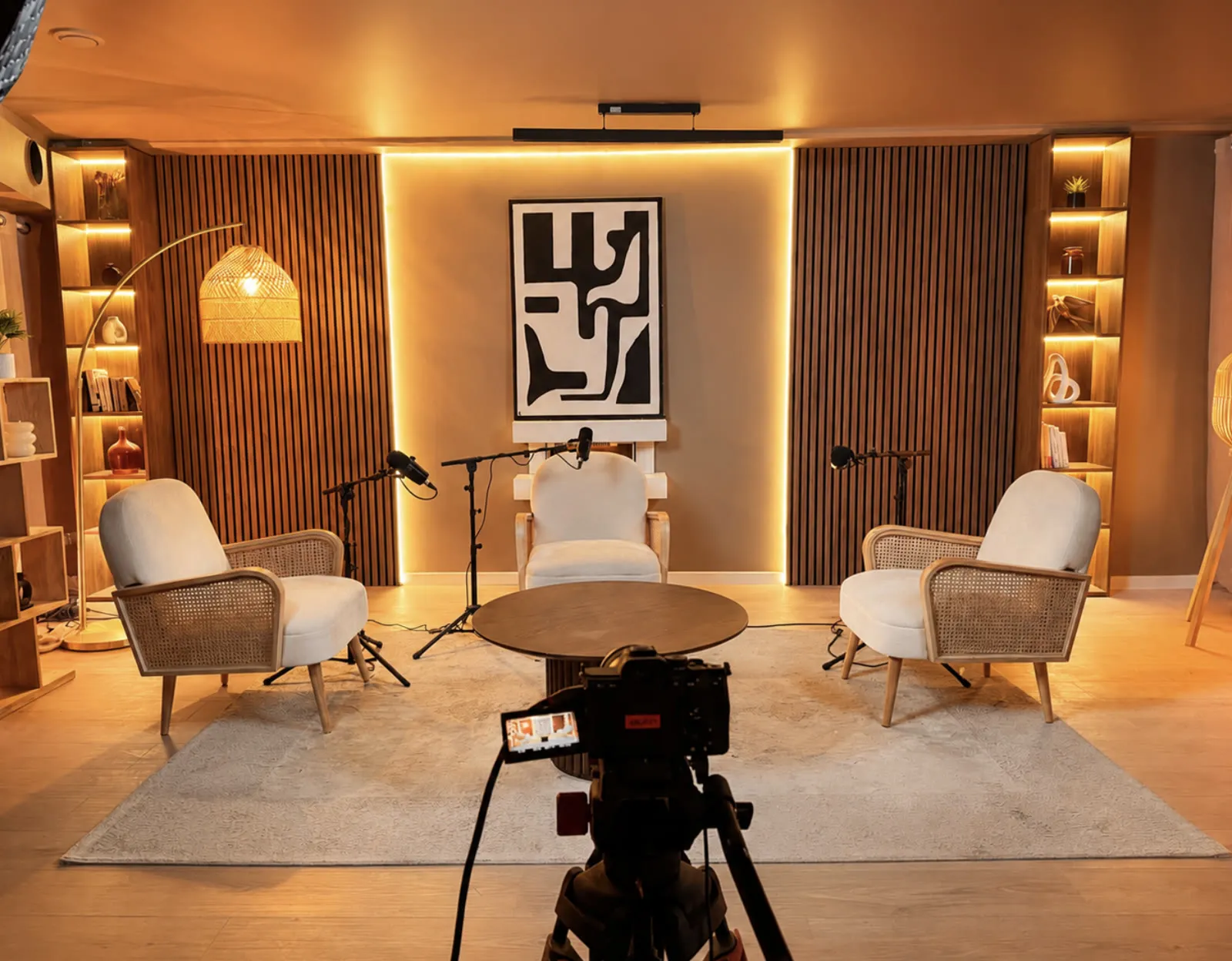 Studio podcast Imagine Médias : Studio lumière